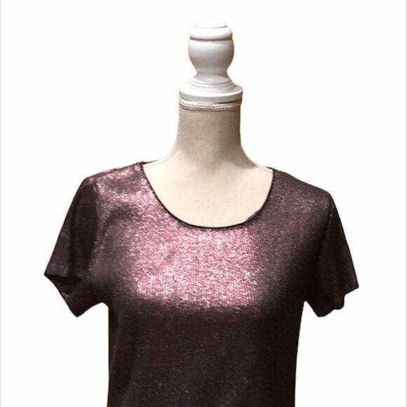 Copper Metallic Sequined Top - Picture 2 of 7